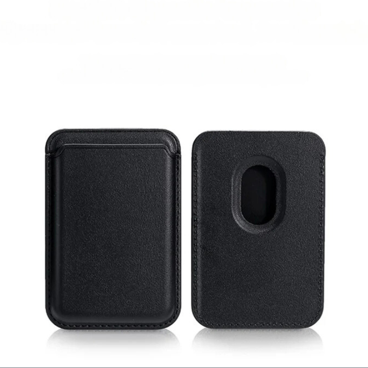 Dual Ring Leather Magnetic Card Wallet