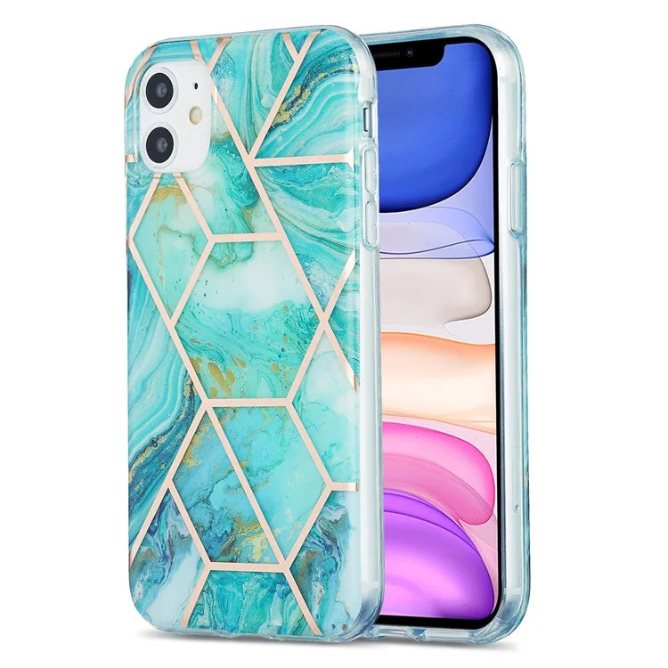 iPhone 11 Emerald Radiant Marble Case