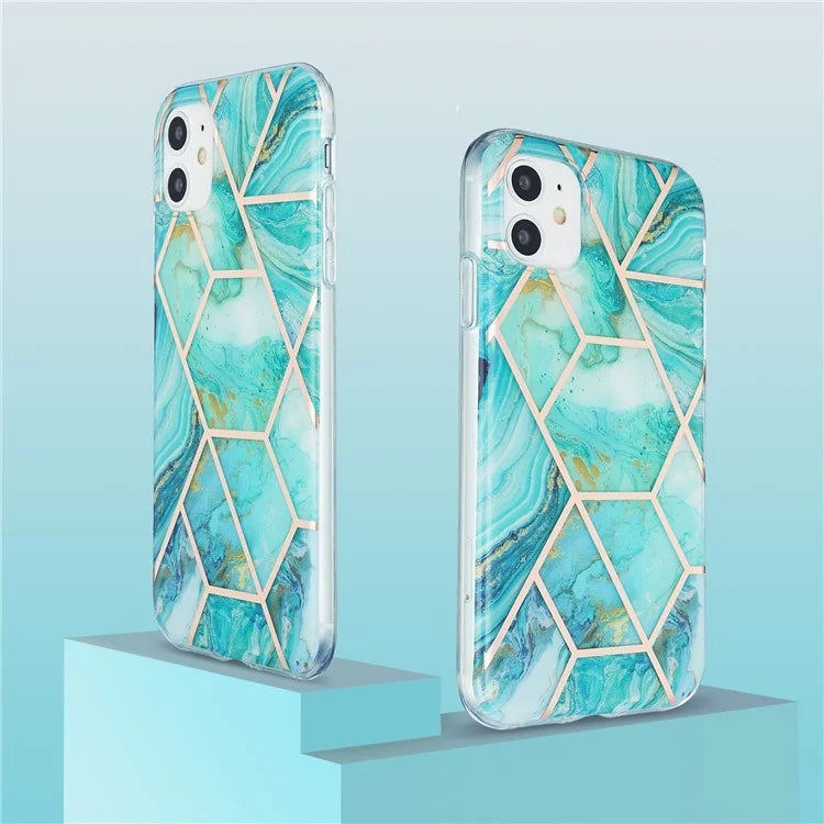 iPhone 11 Emerald Radiant Marble Case
