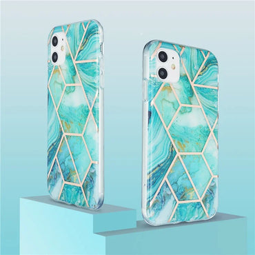 iPhone 11 Emerald Radiant Marble Case