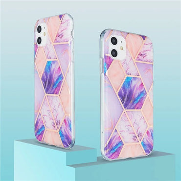 iPhone 11 Aurora Glow Marble Case