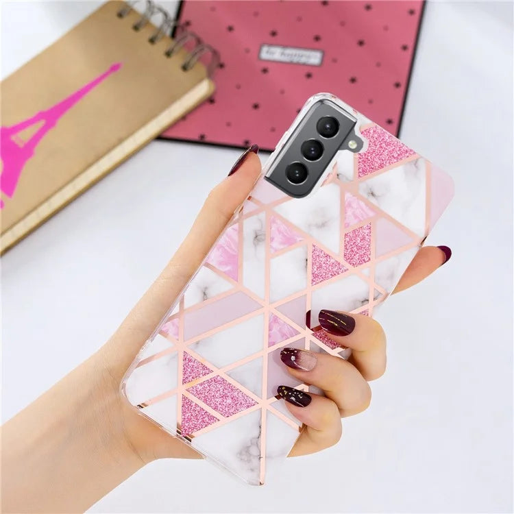 Samsung Galaxy S21 FE Blushina Marble Case