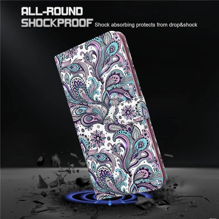 Pixel 6 Purple Impatiens Case Wallet