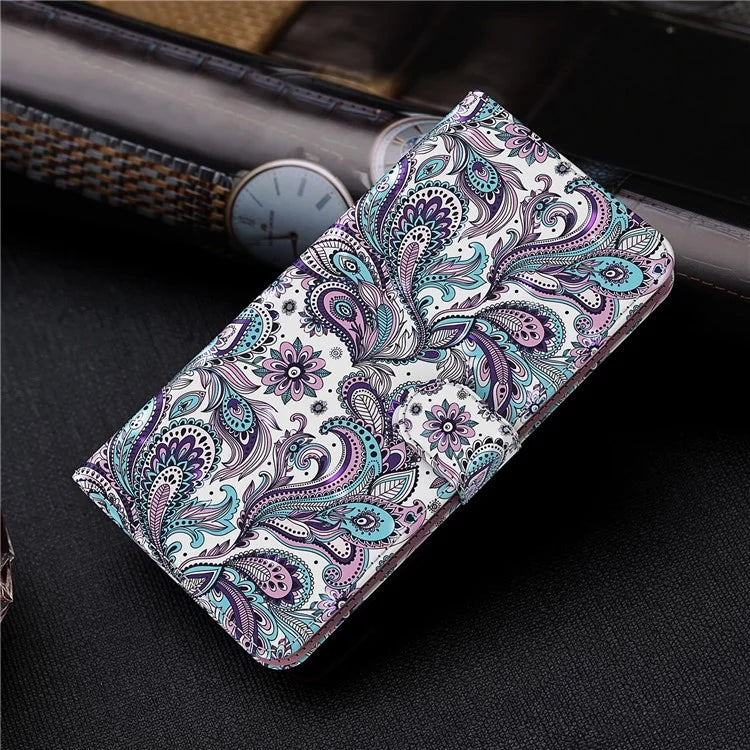 Pixel 6 Purple Impatiens Case Wallet