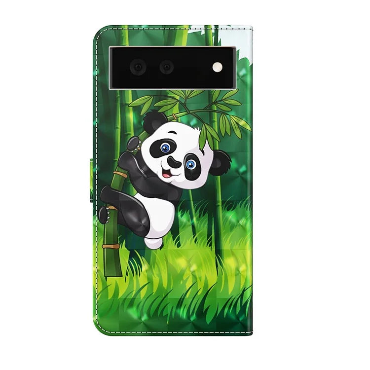Pixel 6 Panda Bamboo Case Wallet