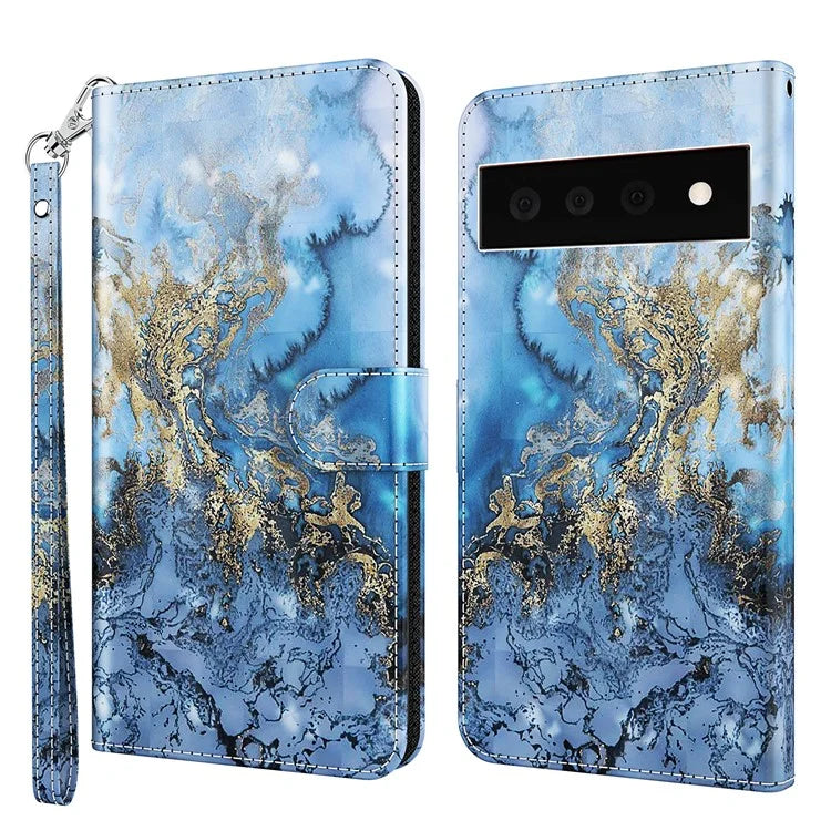 Pixel 6 Pro Blue Valley Case Wallet