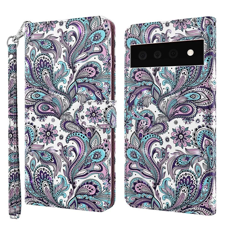 Pixel 6 Pro Purple Impatiens Case Wallet