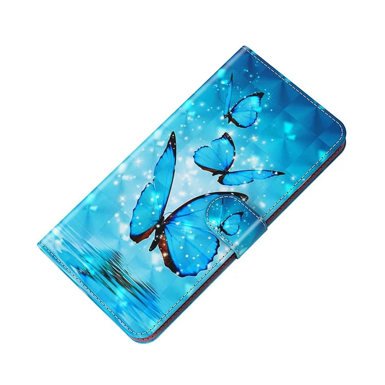Pixel 6 Pro Blue Butterfly Case Wallet