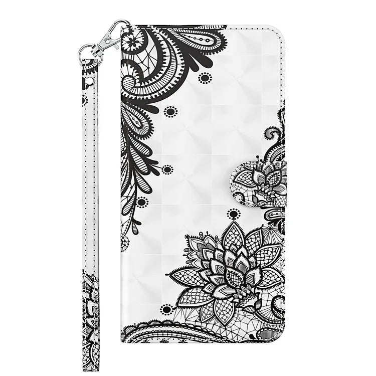 Pixel 6 Pro Lace Flower Case Wallet