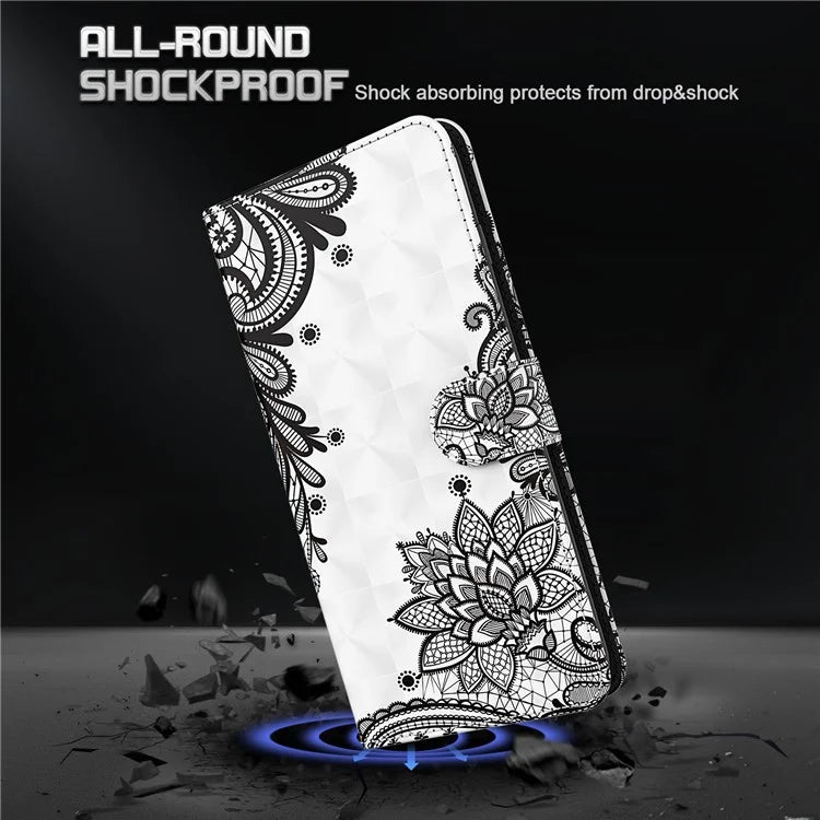 Pixel 6 Pro Lace Flower Case Wallet