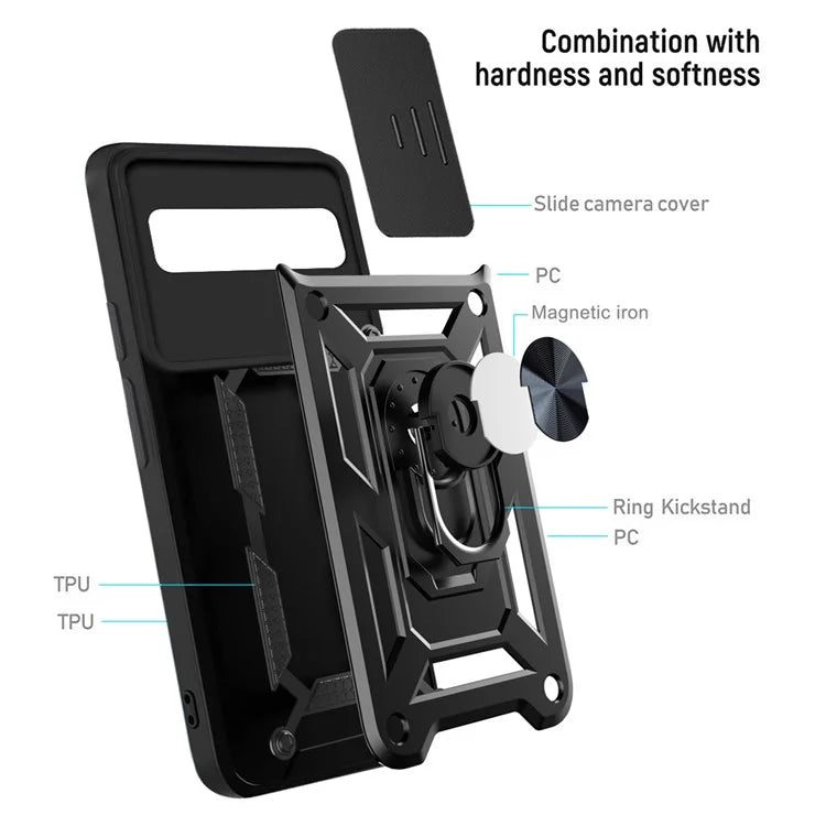 Pixel 6 Case Slide Camera Kickstand