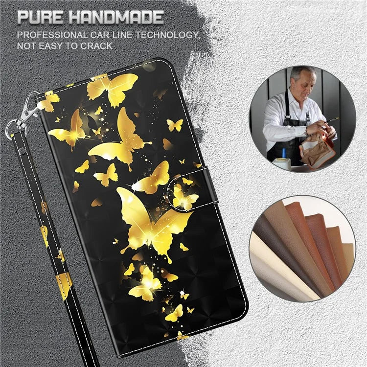 Pixel 6a Golden Butterfly Case Wallet