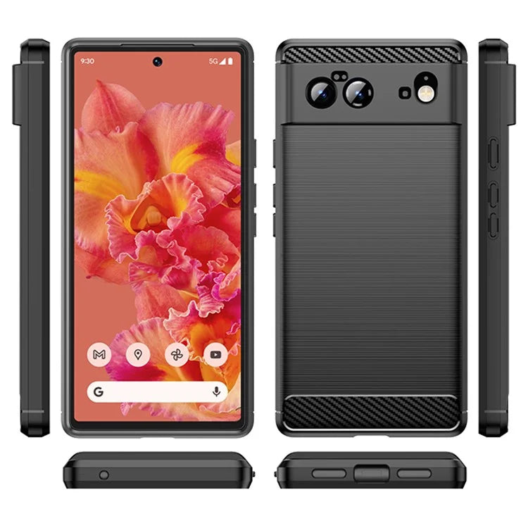 Pixel 6 Case Brushed Surface Carbon Fiber