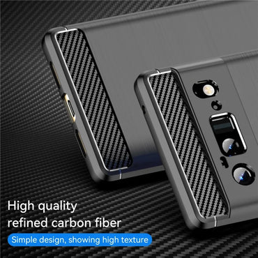 Pixel 6 Pro Case Brushed Surface Carbon Fiber