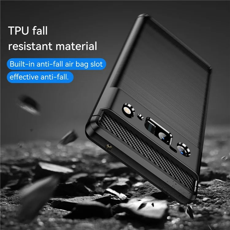 Pixel 6 Pro Case Brushed Surface Carbon Fiber