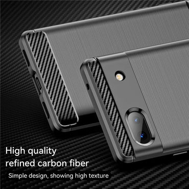 Pixel 6a Case Brushed Surface Carbon Fiber