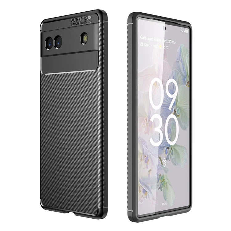 Pixel 6a Case Carbon Fiber Texture