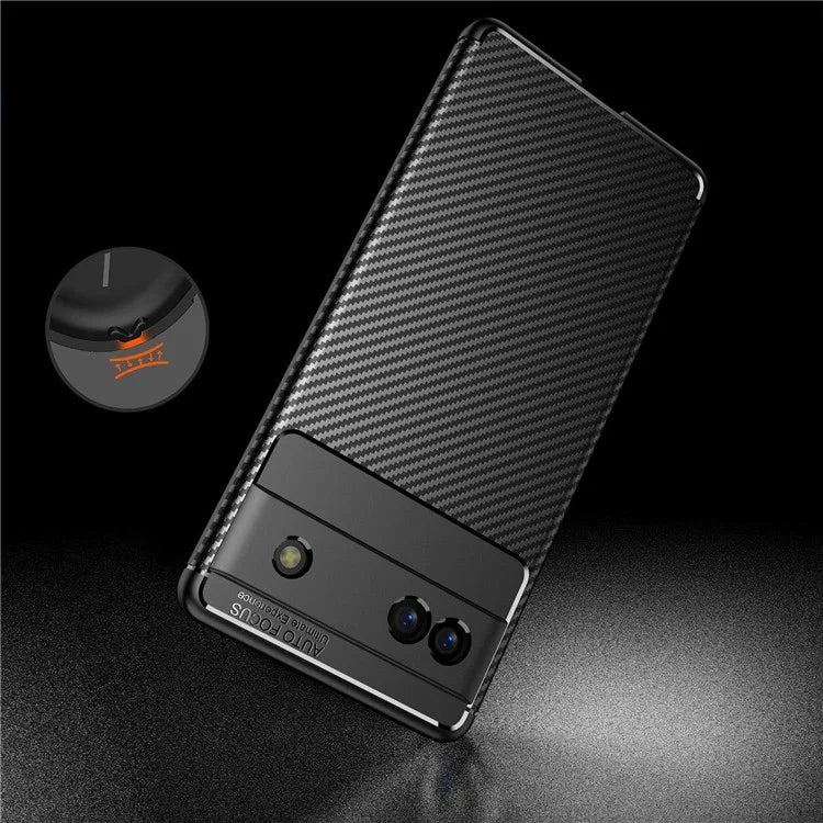 Pixel 6a Case Carbon Fiber Texture