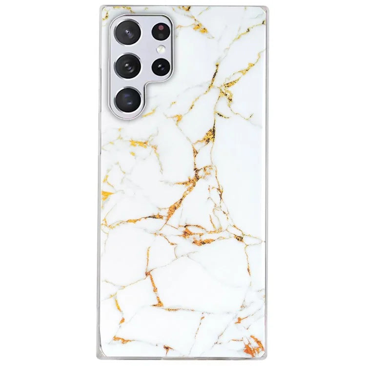 Samsung Galaxy S22 Ultra Ivory Luxe Marble Case