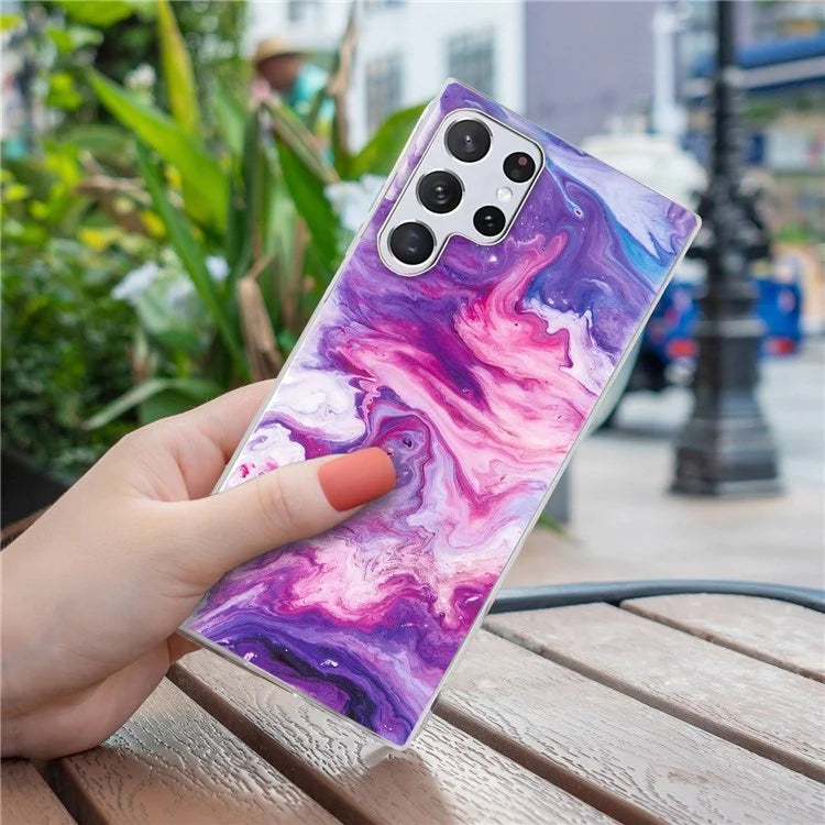 Samsung Galaxy S23 Ultra Mystic Aura Marble Case
