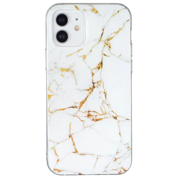 iPhone 12 Ivory Luxe Marble Case