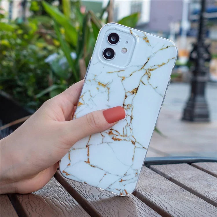 iPhone 12 Mini Ivory Luxe Marble Case