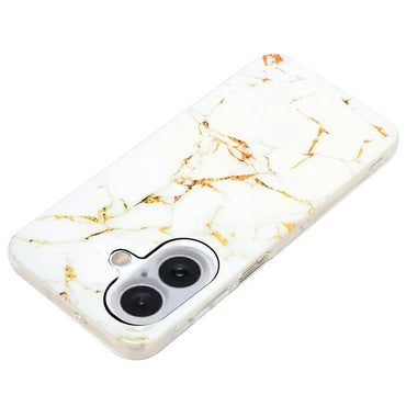 iPhone 16 Plus Ivory Luxe Marble Case