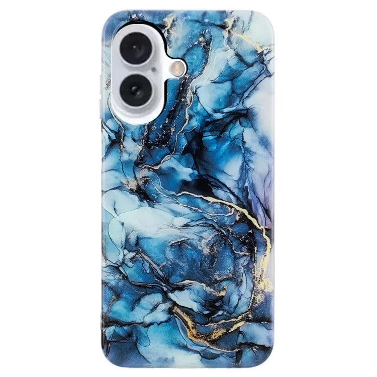 iPhone 16 Plus Noble Navy Marble Case
