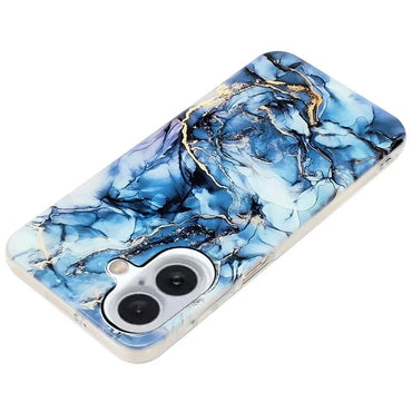 iPhone 16 Plus Noble Navy Marble Case