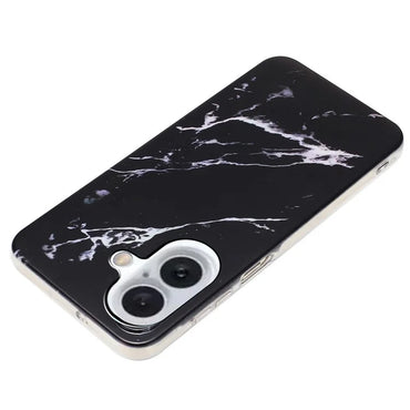 iPhone 16 Plus Midnight Stone Marble Case