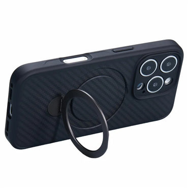 iPhone 16 Pro MagSafe Carbon Case with Ring Holder