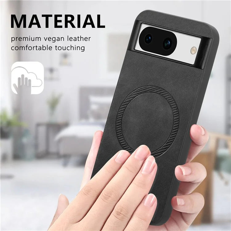 Pixel 8a Case Premium Vegan Leather MagSafe
