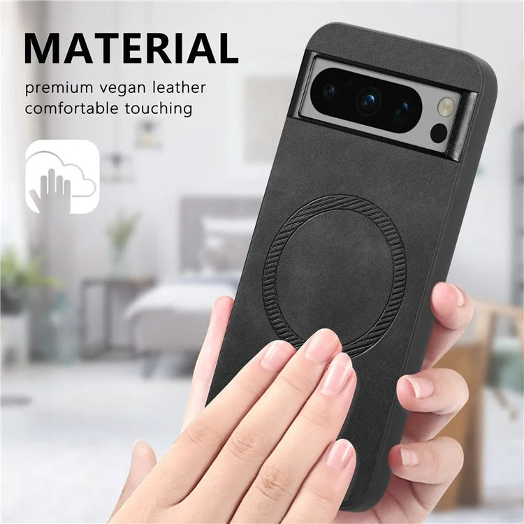 Pixel 8 Pro Case Premium Vegan Leather MagSafe