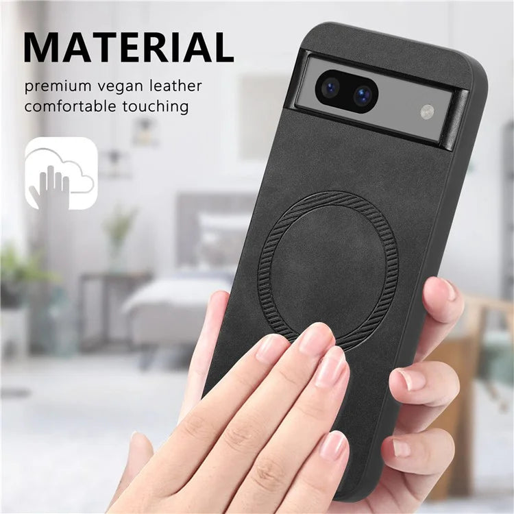 Pixel 7a Case Premium Vegan Leather MagSafe