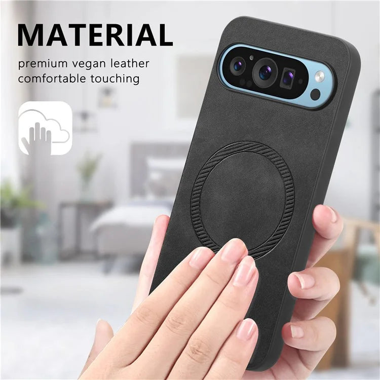 Pixel 9 Case Premium Vegan Leather MagSafe