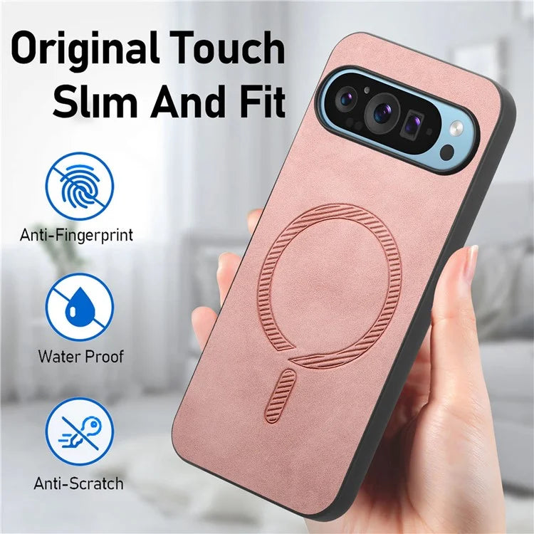 Pixel 9 Case Premium Vegan Leather MagSafe
