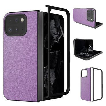 Pixel 9 Pro Fold Case Purple Glitter