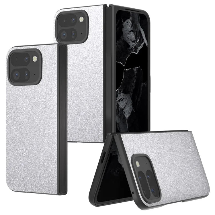 Pixel 9 Pro Fold Case Silver Glitter