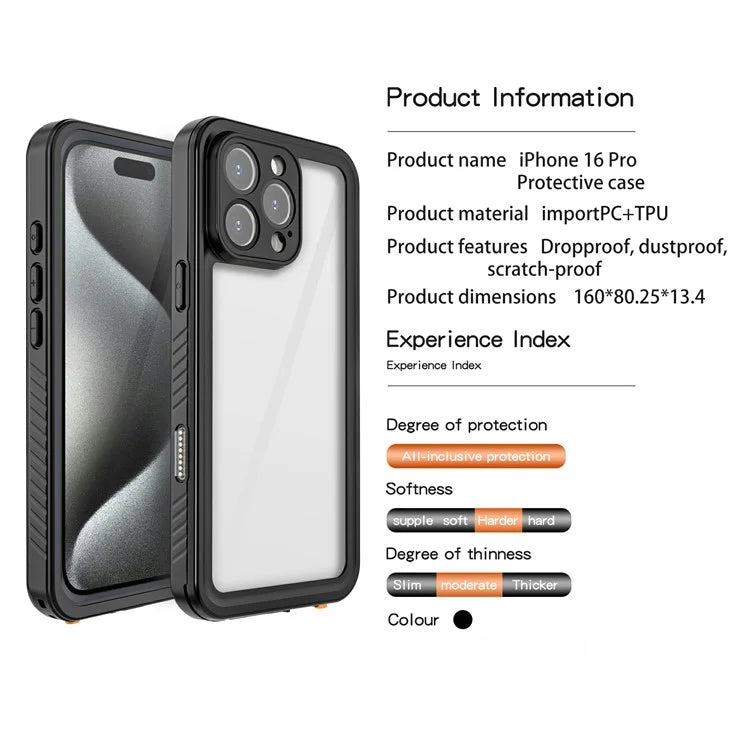iPhone 16 Pro Waterproof Case IP68 FS Series