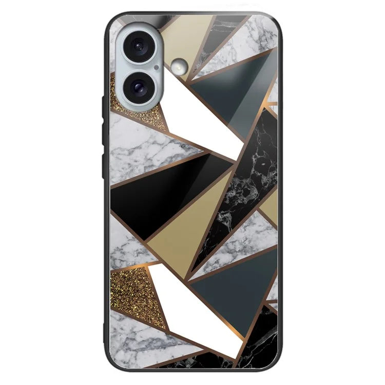 iPhone 16 Plus Midnight Gold Marble Case