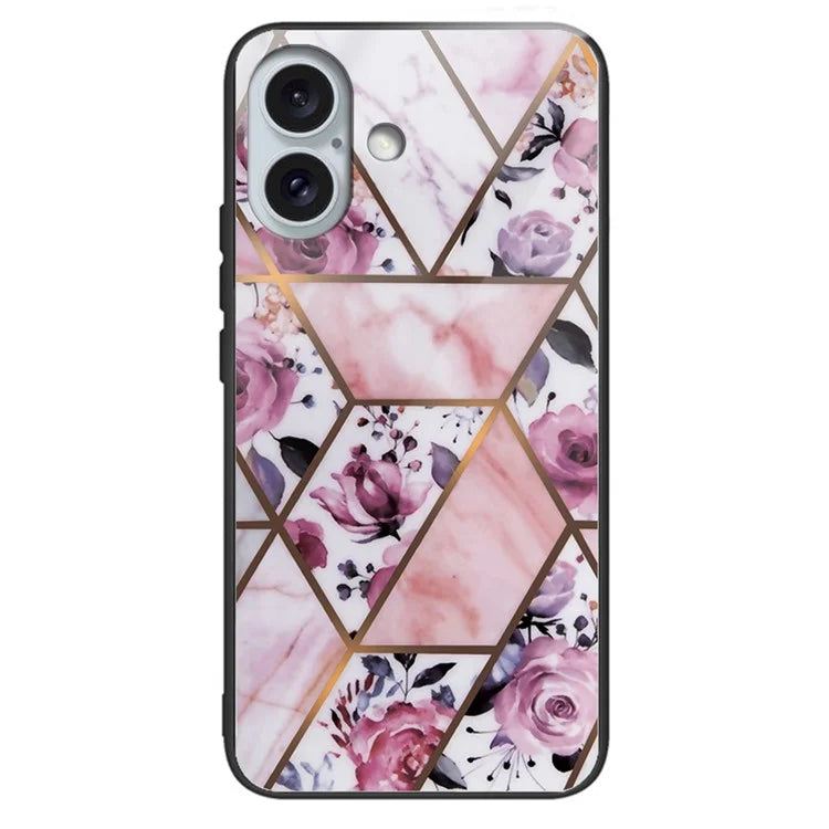 iPhone 16 Plus Blossom Rose Marble Case