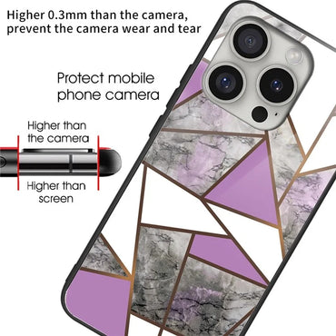 iPhone 16 Pro Max Amethyst Mist Marble Case