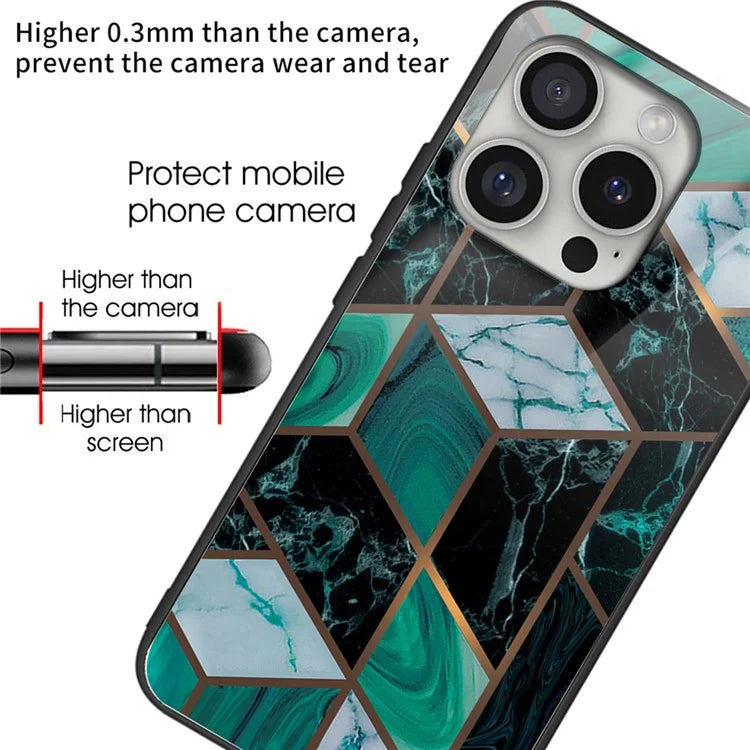 iPhone 16 Pro Emerald Vein Marble Case