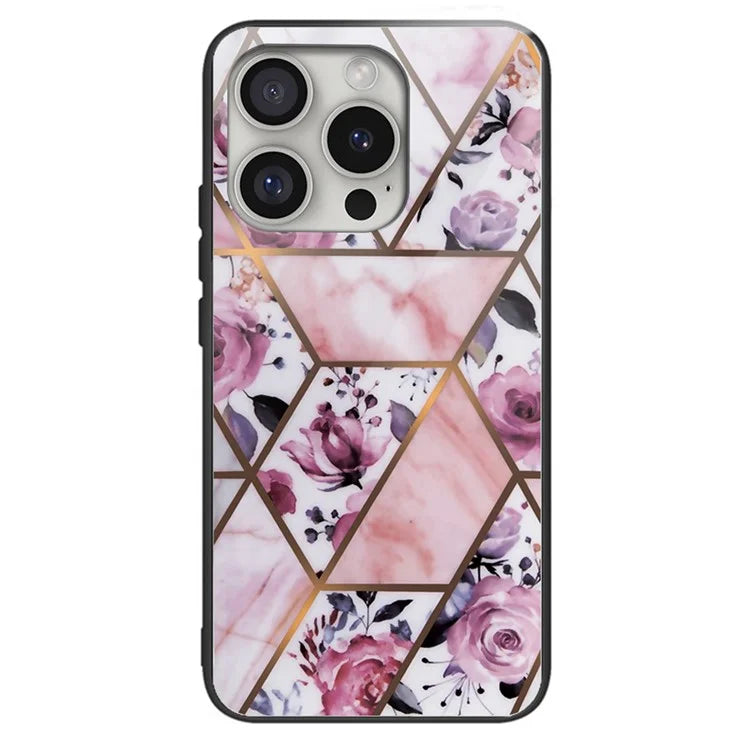 iPhone 16 Pro Max Blossom Rose Marble Case