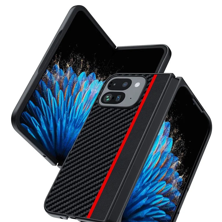 Pixel 9 Pro Fold Case Carbon Leather Mix