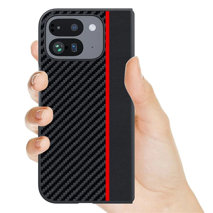 Pixel 9 Pro Fold Case Carbon Leather Mix