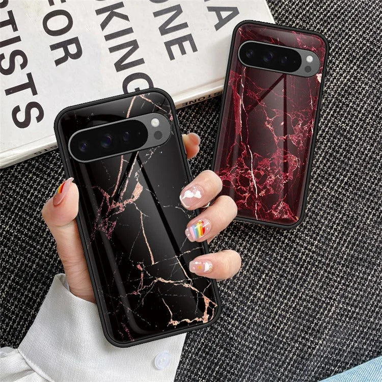 Pixel 9 Pro XL Case Emerald Marble