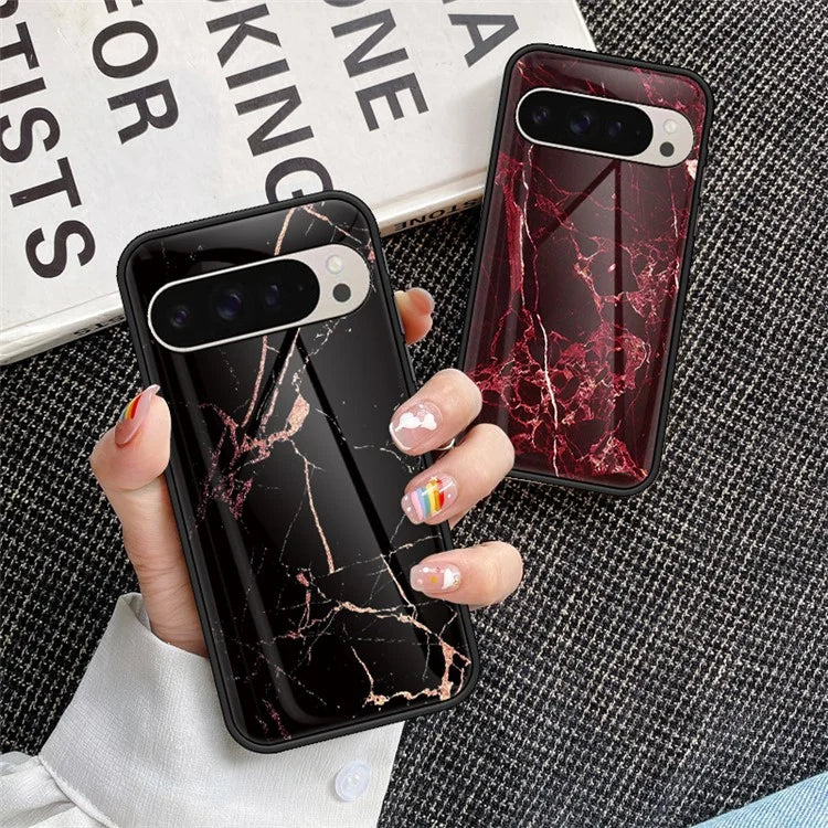 Pixel 9 Pro Case Emerald Marble