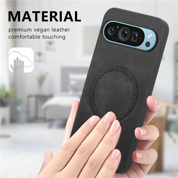Pixel 9 Pro XL Case Premium Vegan Leather MagSafe