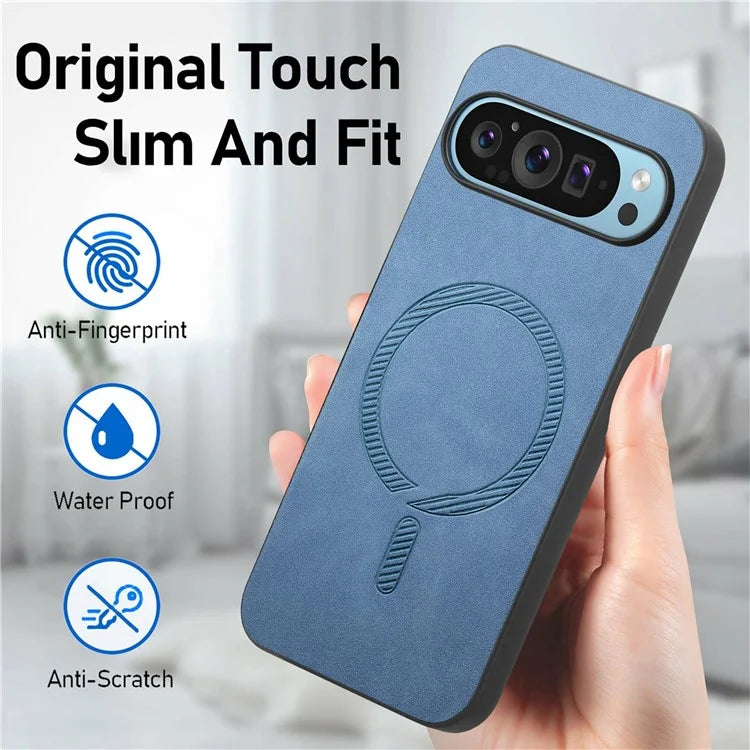 Pixel 9 Pro XL Case Premium Vegan Leather MagSafe